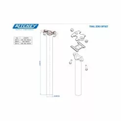 Ritchey Sattelst&uuml;tze WCS TRAIL Zero 27.2mm, Blatte Black, 400mm -Yeti Verkäufe ritchey sattelstuetze wcs trail zero 272mm blatte black 400mm2